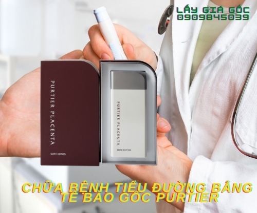 CHỮA BỆNH TIỂU ĐƯỜNG BẰNG TẾ BÀO GỐC PURTIER  PLACENTA - 7 HỘP 