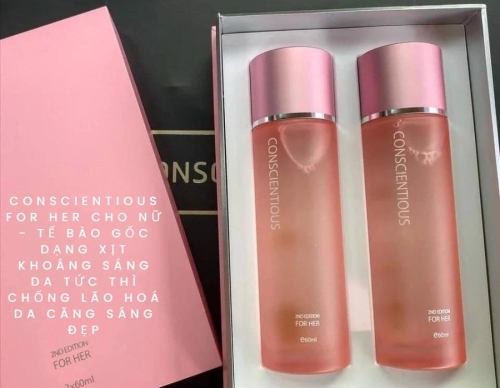  Conscientious  For Her cho Nữ - Tế bào gốc dạng xịt Khoáng sáng da tức thì chống lão hoá da căng sáng đẹp